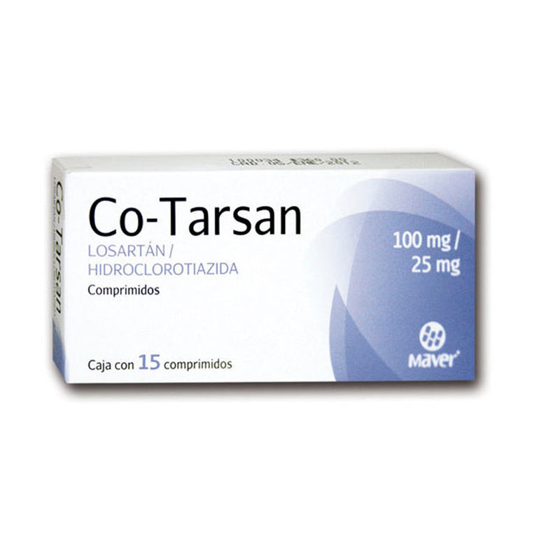 CO-TARSAN 15 COMP 100/25 MG