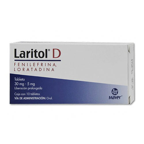 LARITOL D 10 TAB 30/5 MG