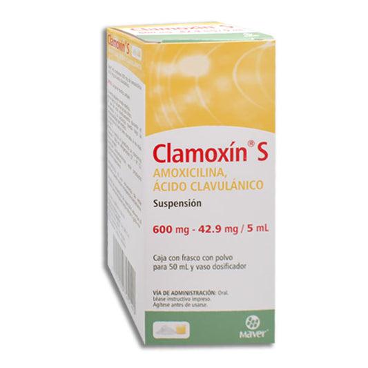 CLAMOXIN S 1 SUSP 600/42.90MG/50 ML