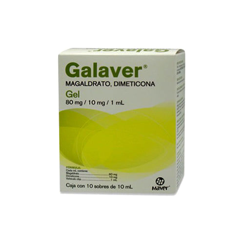 GALAVER GEL 10 SOB 80MG/10MG/10 ML