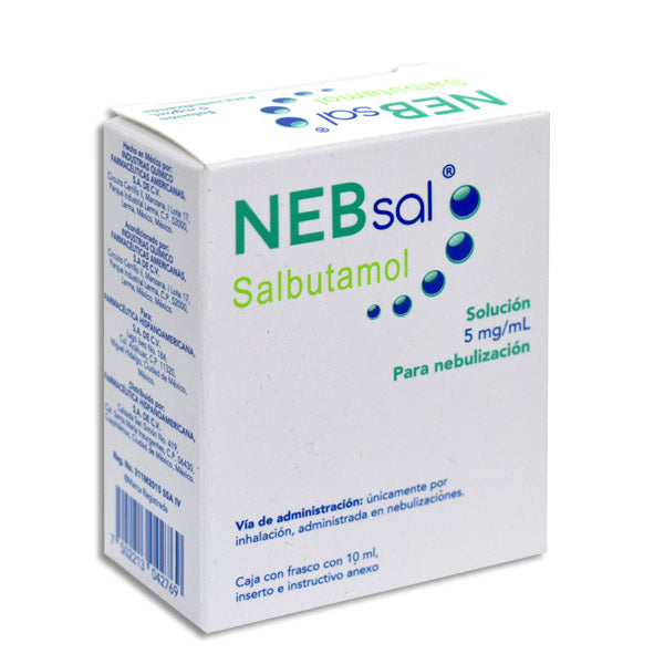 NEBSAL SALBUTAMOL 1 SOL C/GOTERO 10 ML