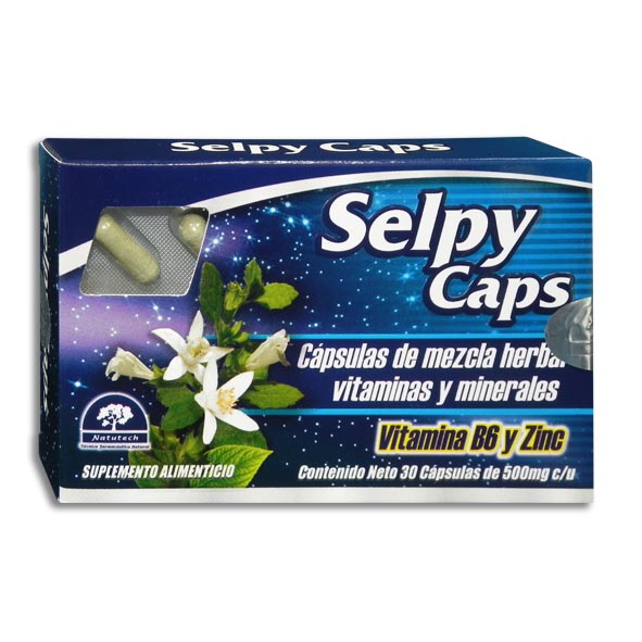 SELPY CAPS 30 CAPS 186/10/1/500 MG