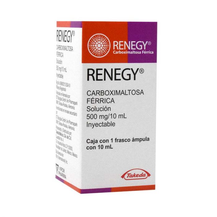 Renegy 500mg/10ml Solución Inyectable (Carboximaltosa, Férrica)