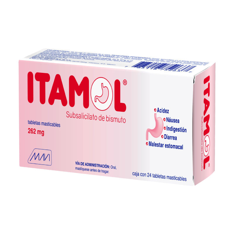 ITAMOL 24 TAB MAST 262 MG