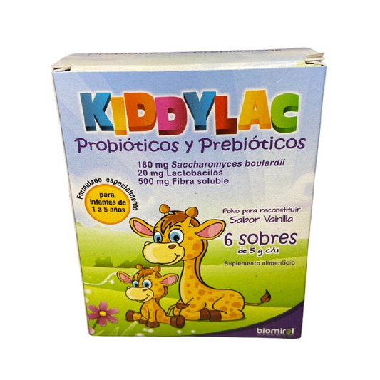 KIDDYLAC 6 SOBRES 180/20/500MG/ 5 G