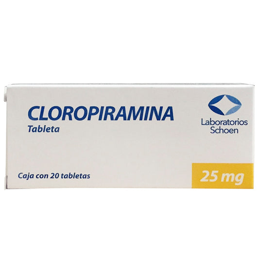 CLOROPIRAMINA 20 TAB 25 MG