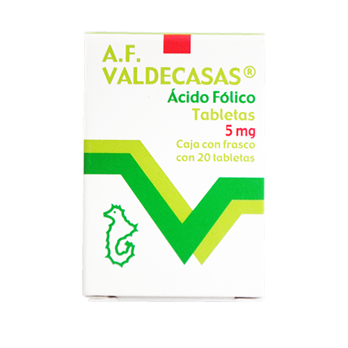 A.F. VALDECASAS 5MG TAB 20 ( ACIDO FOLICO )