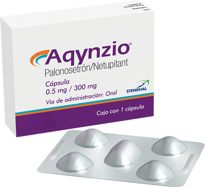 Aqynzio 1 Cápsula Caja ( Clorhidrato de palonosetrón 0.5 MG Netupitant 300 MG )