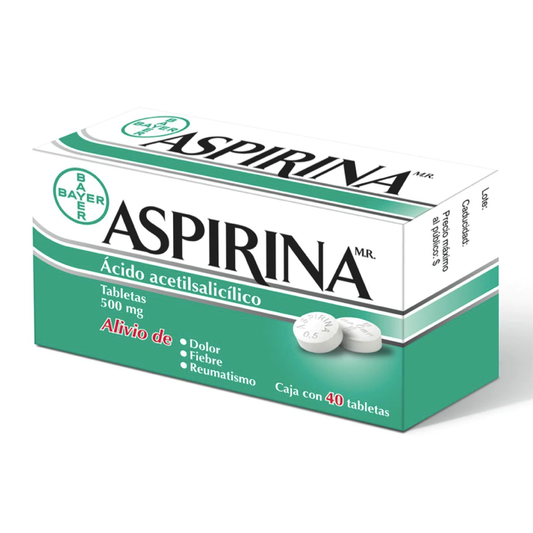 Aspirina (Ácido Acetilsalicílico) 500mg
