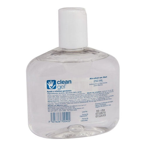 CLEAN GEL ANTIBACTERIAL 250 ML.