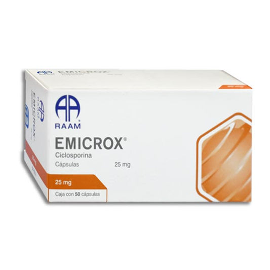 EMICROX 25MG ( Ciclosporina ) Capsulas c/50