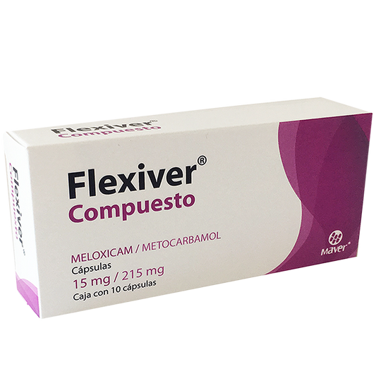 FLEXIVER COMPUESTO 10 CAPS 215/15 MG