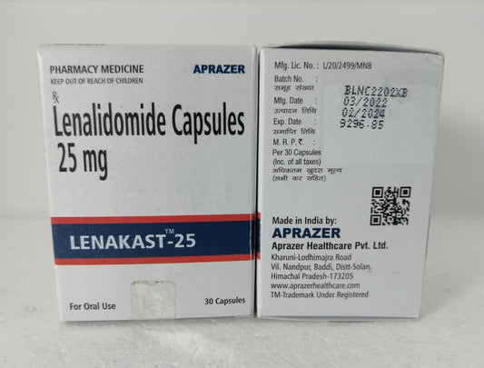 Lenalidomida 25 mg 30 capsulas