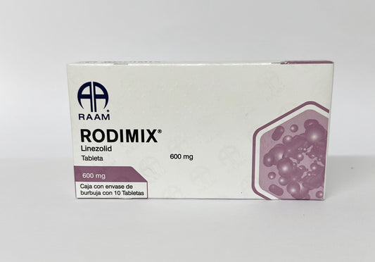 RODIMIX ( LINEZOLID ) 600 MG  CON 10 TABLETAS LAB RAAM