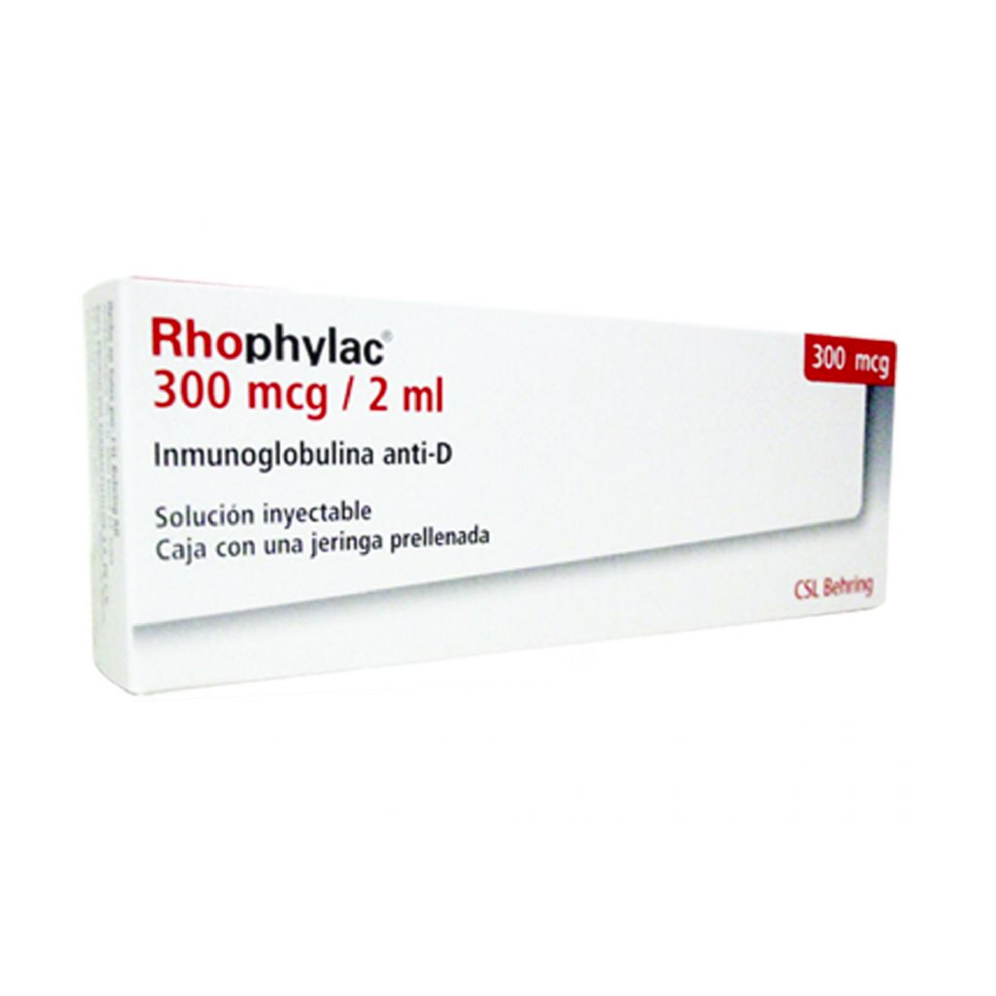 Rhophylac (Inmunoglobulina anti-D) Sol iny 300mcg/2ml Cja c/1 jga