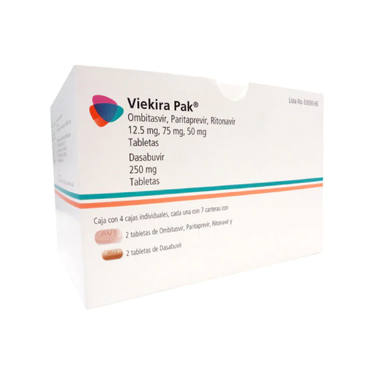 VIEKIRA PAK 12.5/75/50/250MG