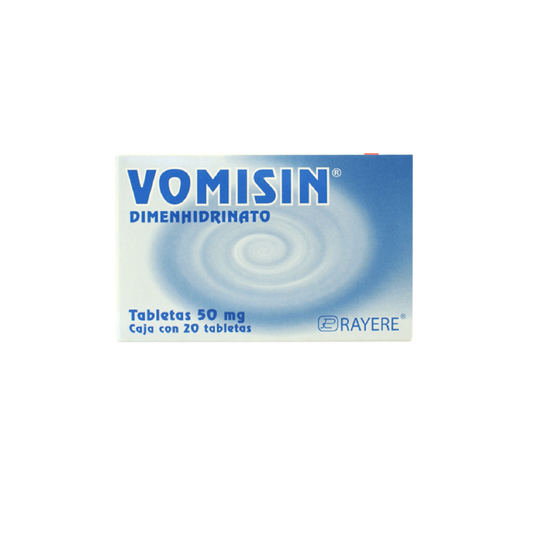Vomisin (Dimenhidrinato) Tab 50 mg Cja c/20 tabs