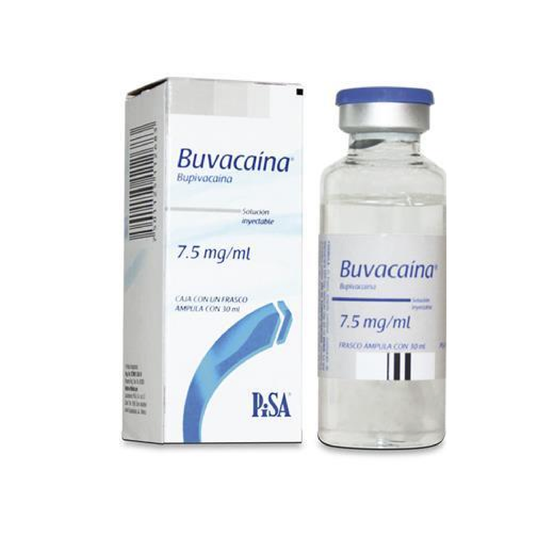 Buvacaína con Epinefrina Sol iny 7.5mg/ml Cja c 1 fco 30ml