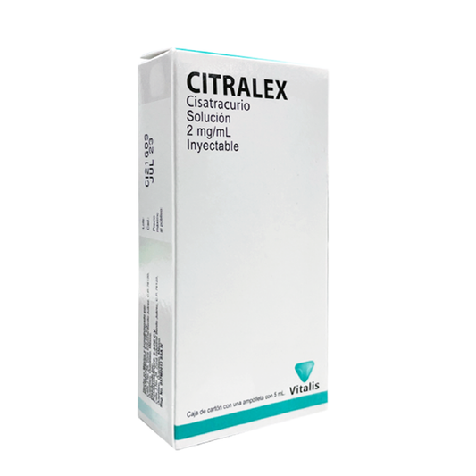 Citralex (Cisatracurio) Sol iny 2mg/ml Cja c/1 amp 5ml