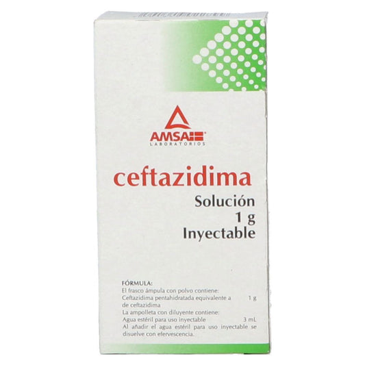 CEFTAZIDIMA 1 FA 1G/3 ML