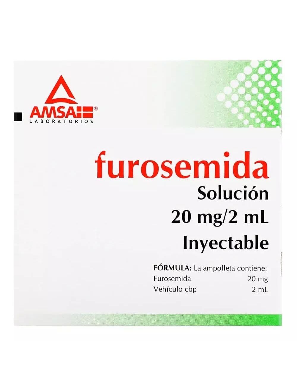 FUROSEMIDA 5 AMP 20MG/2 ML