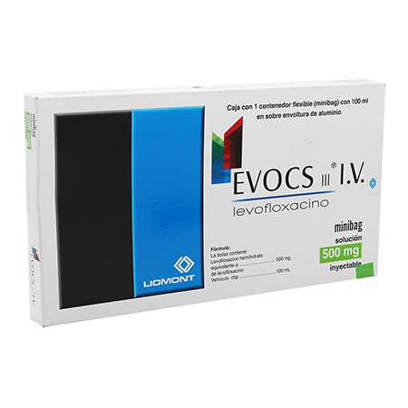 Evocs III (Levofloxacino) Sol iny 500 mg Cja c 1 cont 100ml