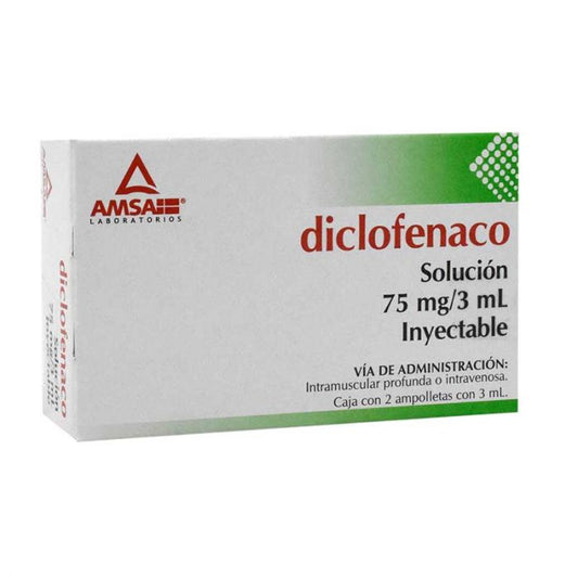 DICLOFENACO 2 FA 75MG/3 ML