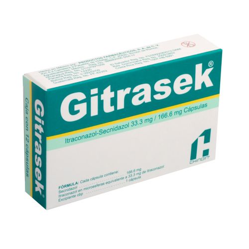 GITRASEK 12 CAPS 33.3MG/166.6 MG