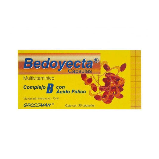 BEDOYECTA 30 CAPS 100/36/10/5/5/0.5 MG