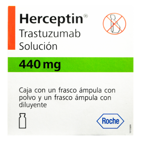 Herceptin 440 mg  Caja C/1 frasco ámpula C/ 5 ml ( Trastuzumab )