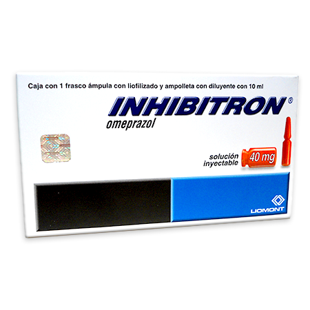 Inhibitron (Omeprazol) Sol iny 40mg Cja c fc amp 10ml