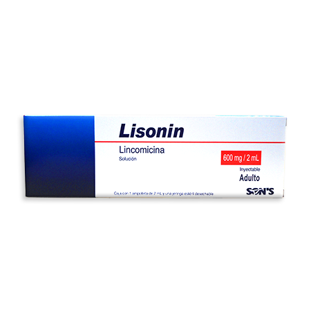 Lisonin (Lincomicina) Sol iny 600mg/2ml Cja c 1 amp 2ml y jga