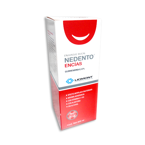 Nedento Encías (Clorhexidina 0.12%) Enjuague bucal Fco c 300ml