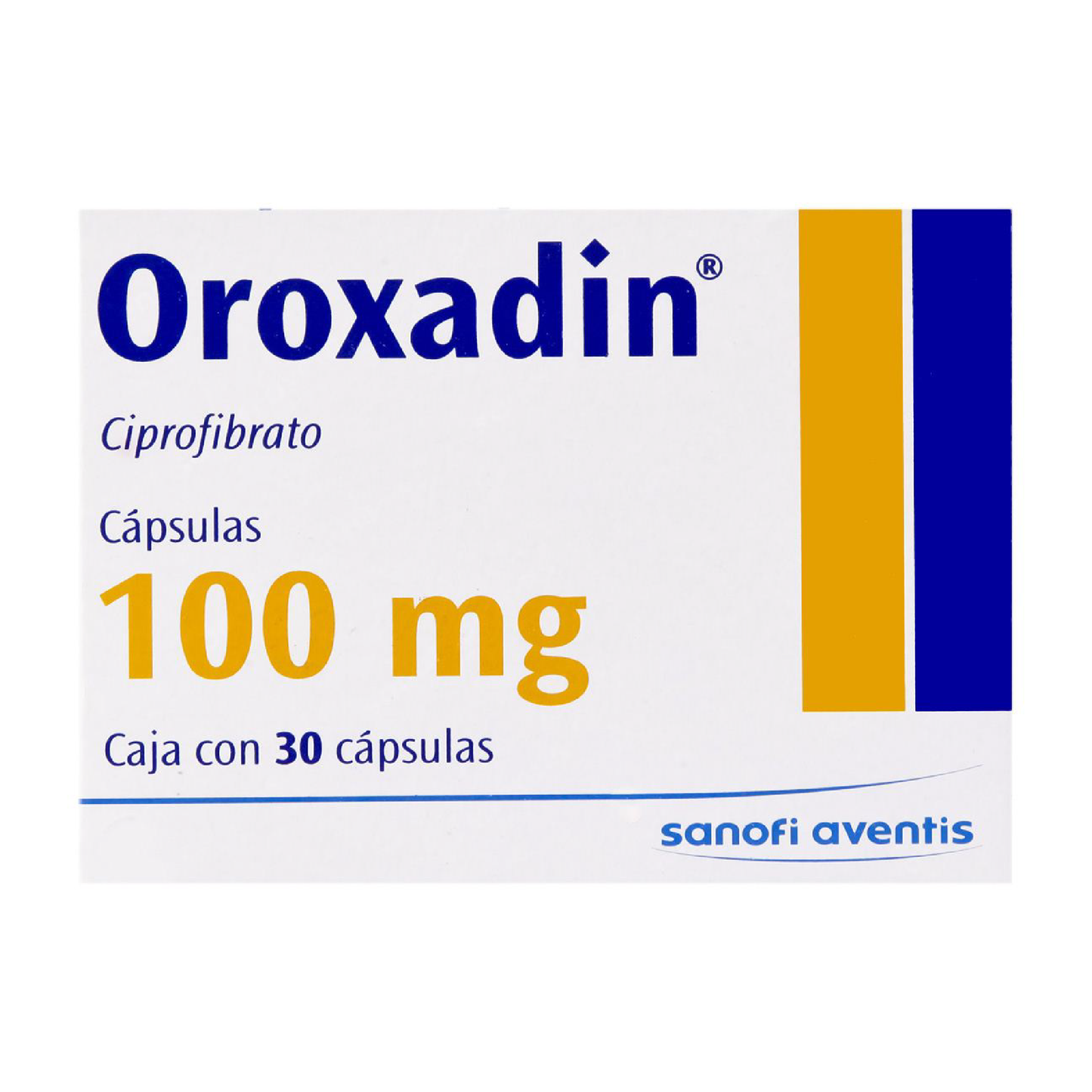 Oroxadin (Ciprofibrato) Cap 100mg Cja/30 caps