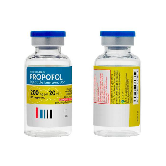 Propofol Emu iny 200mg/20ml Cja c/25 amp