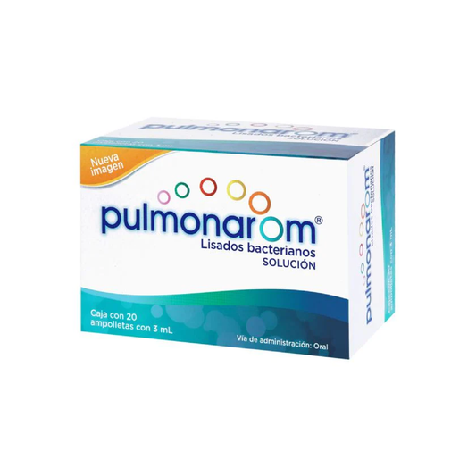 Pulmonarom (Lisados bacterianos) Sol Cja c 20 amps 3 ml