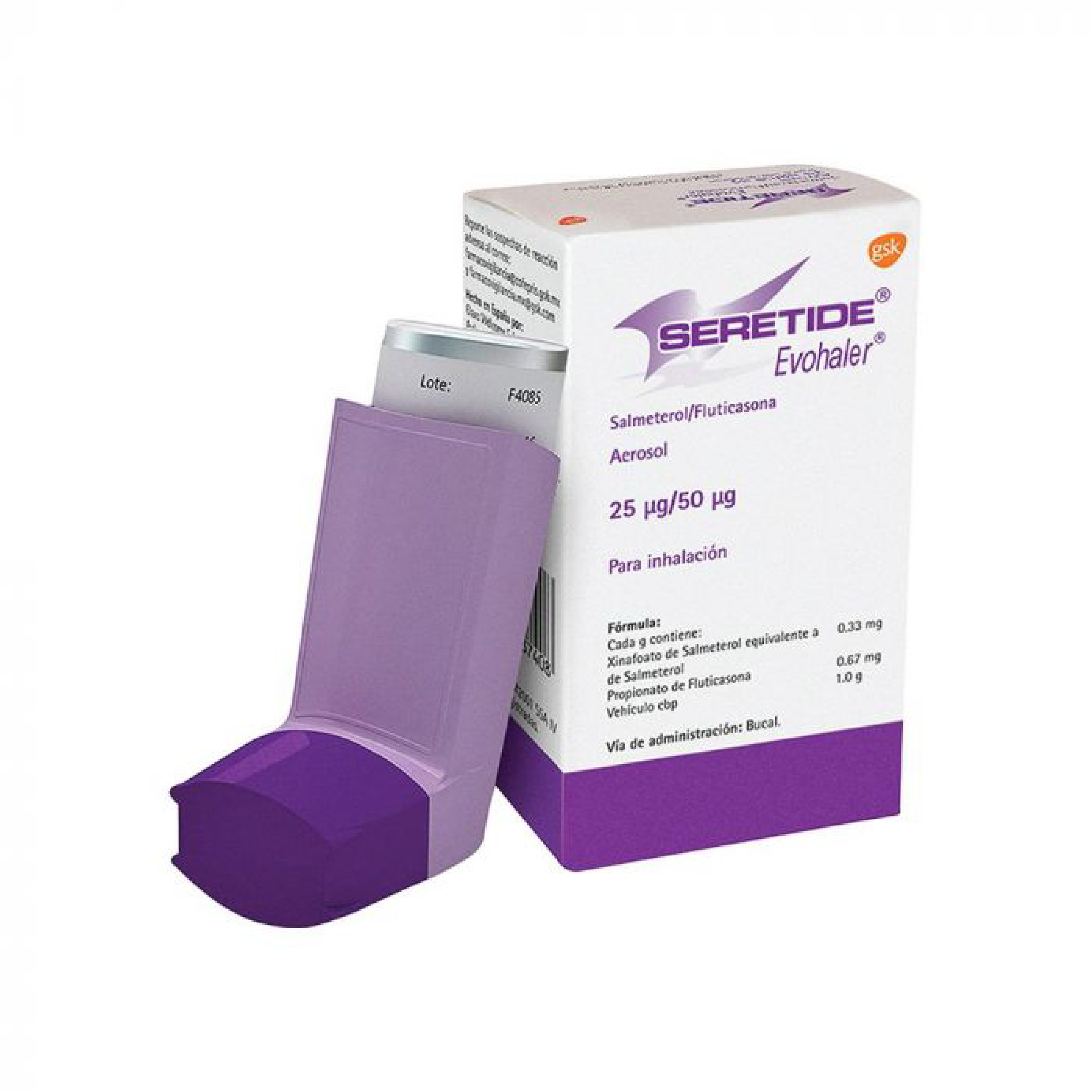 Seretide Evohaler 25mcg/50mcg – Distribuidora Sta María