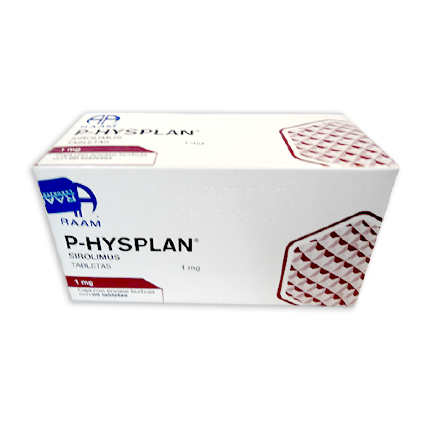 P-Hysplan (Sirolimus) Tabs 1 mg Cja c/60 tabs