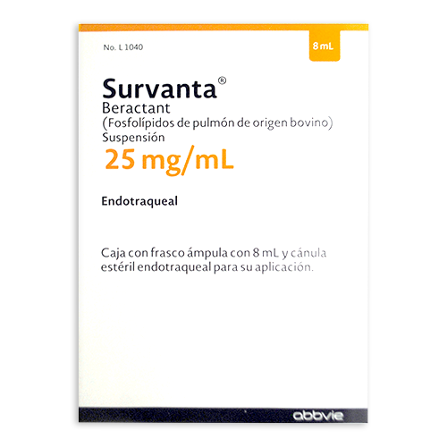 Survanta (Beractant) Sus 25mg/ml Cja c fco amp 8ml