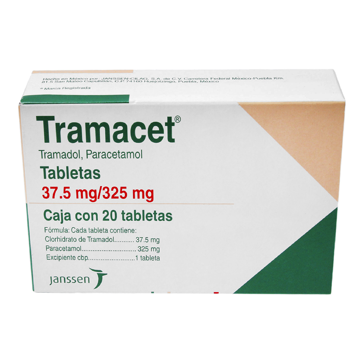 Tramacet (Tramadol, Paracetamol) Tab 37.5mg/325mg Cja c 20 tabs