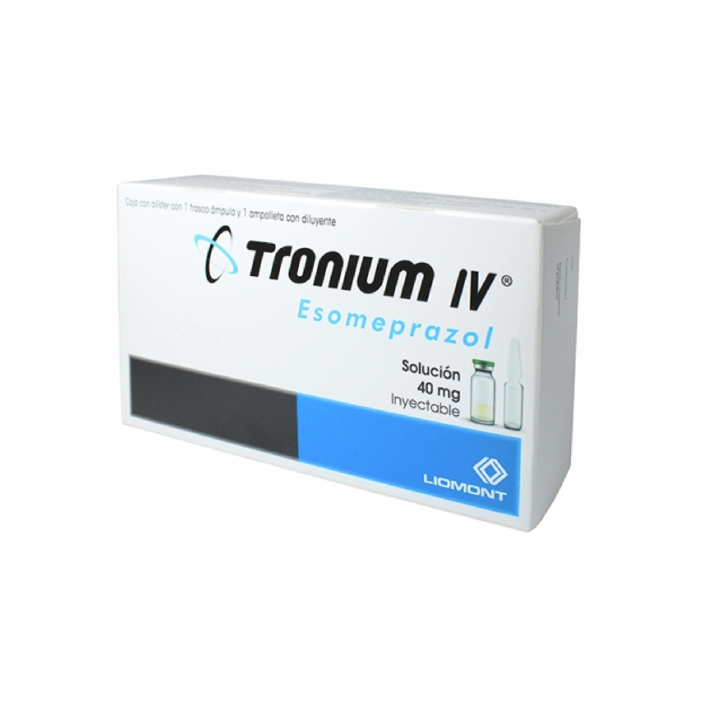 Tronium IV (Esomeprazol) Sol iny 40mg Cja c 1 fco amp