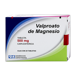 VALPROATO DE MAGNESIO 20 TAB 500 MG