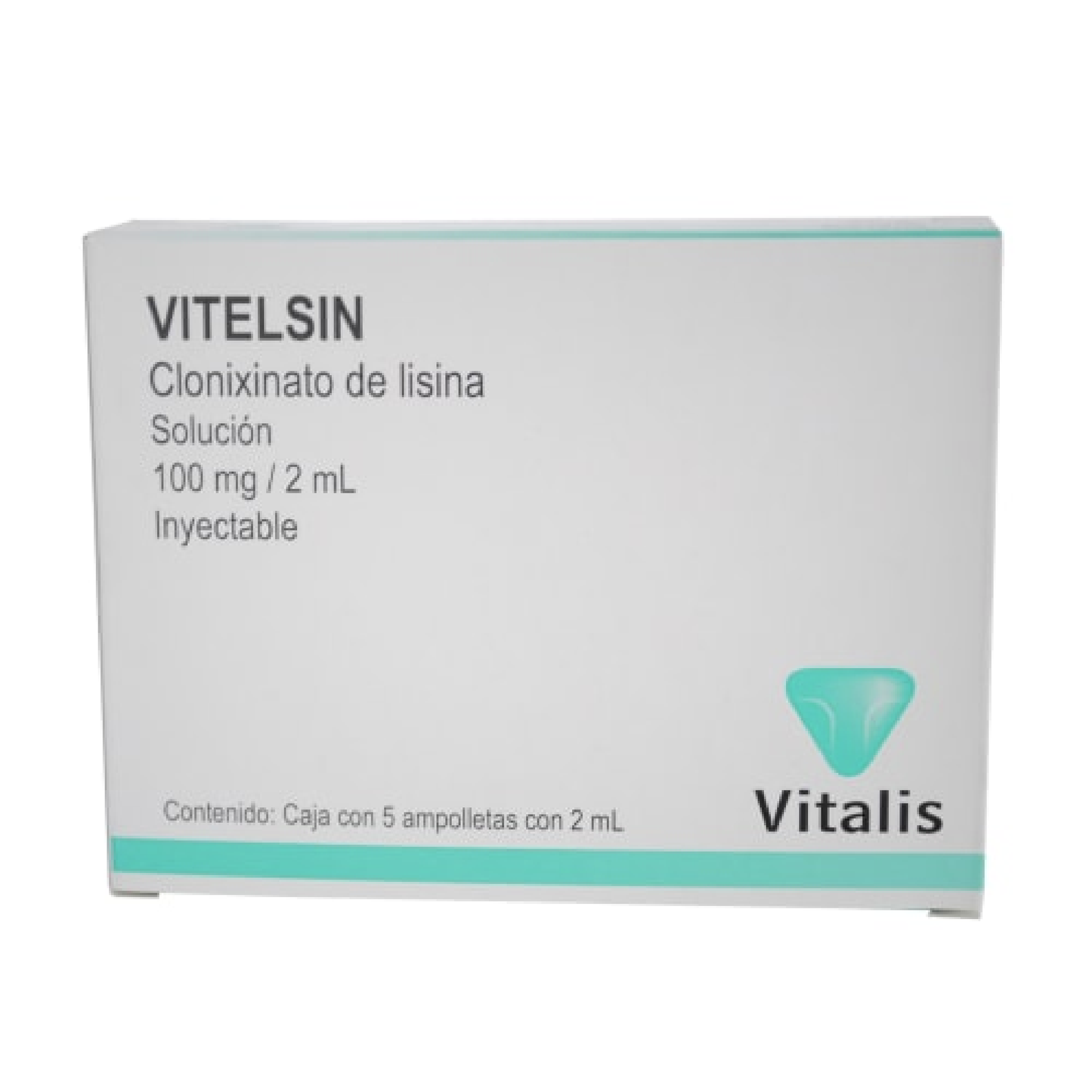 Vitelsin (Clonixinato de Lisina) Sol iny 100mg/2ml Cja c/5 amps 2ml
