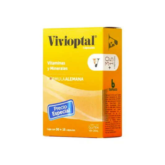 Vivioptal (Vitaminas y minerales) Caps Cja c/30 caps